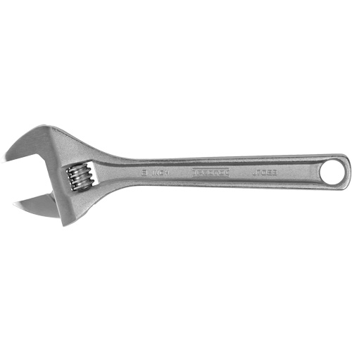 Proto J708B Adjustable Wrench, 8" L, 1-7/32" Max Width, Chrome