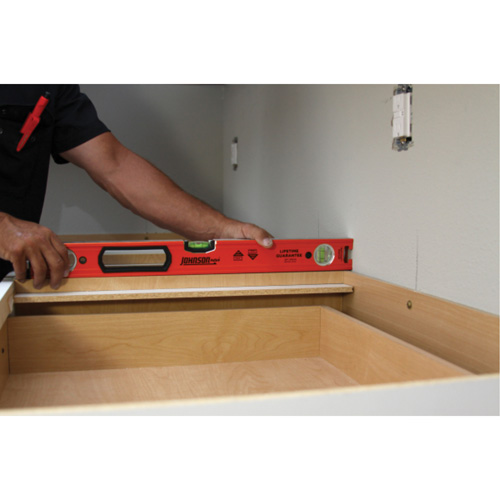 Johnson 9850-2400 Heavy Duty Level, Box, 24" L, Aluminum, Non-Magnetic