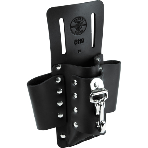 Klein Tools 5119 Tool Pouches, Multiple Tool Holder, Leather, 4 Pockets
