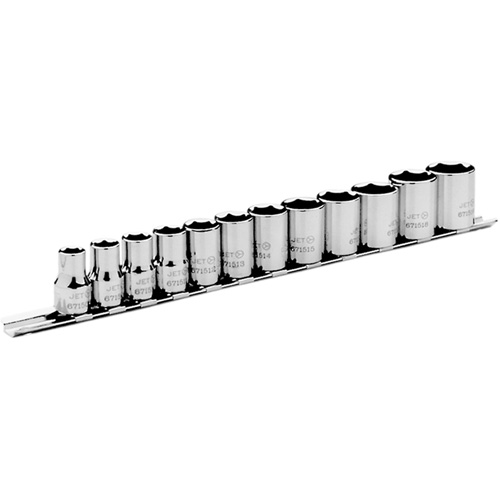 JET 601224 Metric Socket Set, 12 Pcs, 3/8" Drive Size