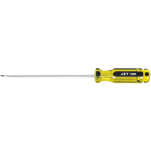 JET 720366 SDS-6R Slot Jumbo Handle Screwdriver, 3/16" Tip, Round, Plastic Handle