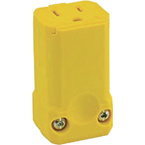 Leviton 5259-VY Connecteur &agrave; lame droite de qualit&eacute; commerciale, 5-15R, Nylon