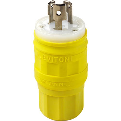 Leviton 24W47 Dispositif verrouillable de qualit&eacute; industrielle, Plastique, 15 A, 125 V, L5-15P
