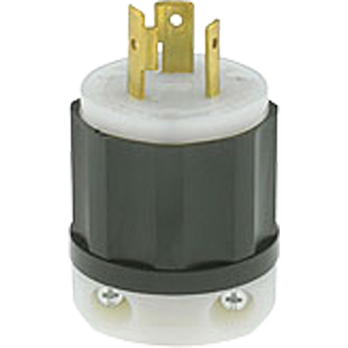 Leviton 2321 Prise mise &agrave; la terre verrouillable &agrave; deux bornes et trois fils, Nylon, 20 A, 250 V, L6-20P