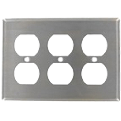 Leviton 84030-40 Triple Duplex Wallplate