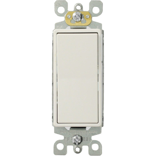 Leviton 5603-P2W Decora&reg; Quiet Rocker Switch with 3-Way Toggle