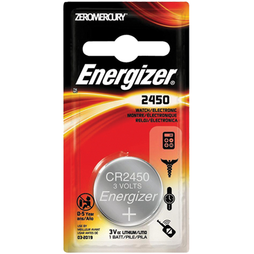 Energizer ECR2450BP CR2450 - Lithium Batteries, 3 V
