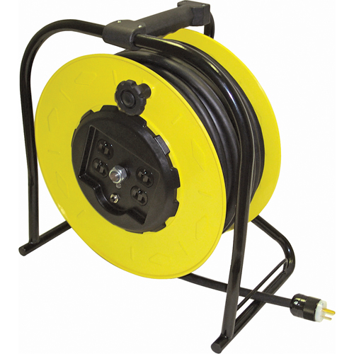 LIND EQUIPMENT HandWind Electric Cable Reels, 100', 12 Gauge, 15 A XC411 (7110012) Shop Wind