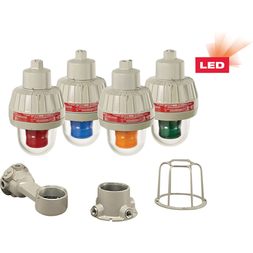 Federal Signal Corporation 27XL-120-240R-MOD Lumi&egrave;res d'avertissement DEL antid&eacute;flagrantes avec technologie XLT, Continu/Clignotement, Rouge