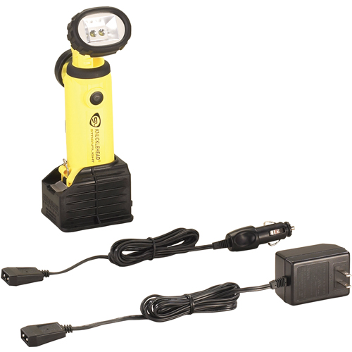 streamlight knucklehead flashlight 91727 HAZ-LO Rechargeable Spot Light with 120-volt AC/12-volt DC Charger, Yellow - 150 Lumens 4 modes of lighting Streamlight Knucklehead Light- Spot with