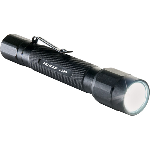 Pelican 023600-0002-110 2360 Flashlight, LED, 375 Lumens, AA Batteries