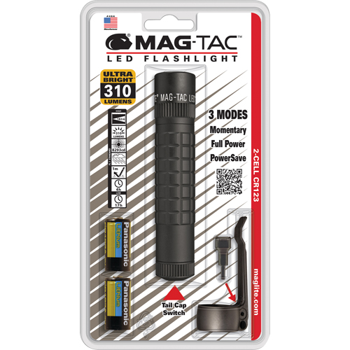 Maglite SG2LRE6 Lampes de poche tactiques Mag-Tac, DEL, 310 lumens, Piles CR123