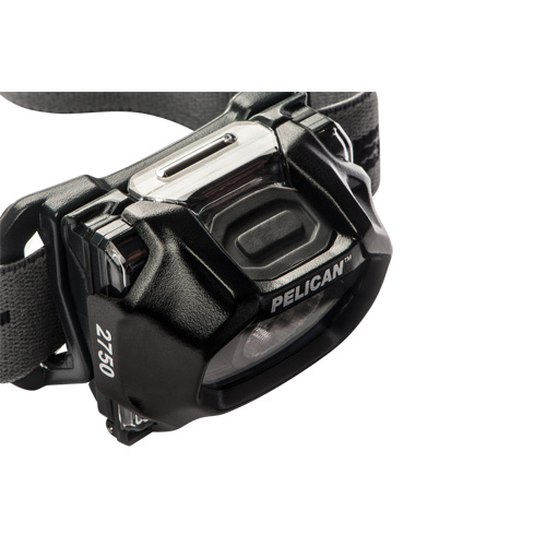 Pelican 027500-0102-110 2750 Headlamp, LED, 259 Lumens, 2.3 Hrs. Run Time, AAA Batteries