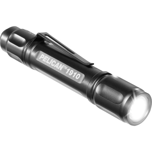 Pelican 019100-0001-110 1910 Flashlight, LED, 106 Lumens, AAA Batteries
