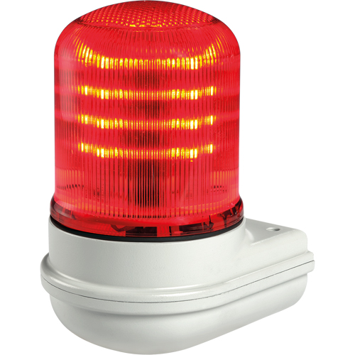 Federal Signal Corporation SLM100R Balises modulaires multifonctionnelles &agrave; DEL Streamline, Continu/Clignotement/Rotatif, Rouge