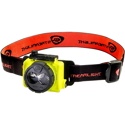 Streamlight 61607 Double Clutch Alkaline Headlamp, LED, 125 Lumens, 3.5 Hrs. Run Time, AAA Batteries