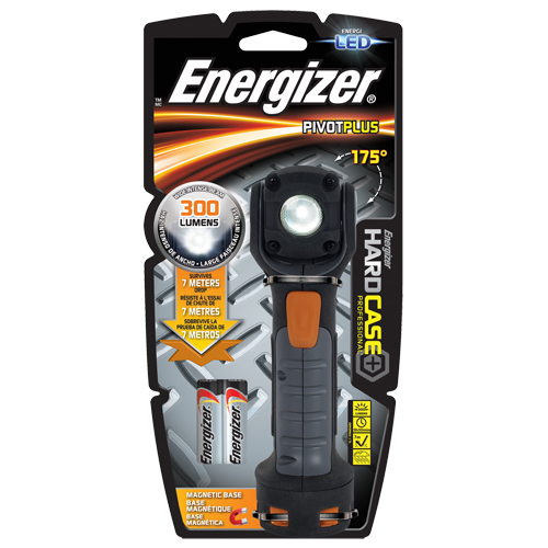 Energizer HCSW21E Lampes de poche PivotPro, DEL, 300 lumens, Piles AA