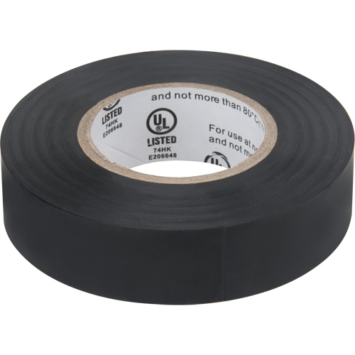 Aurora Tools XE890 Electrical Tape, 19 mm (3/4") x 18 M (60'), Black, 7