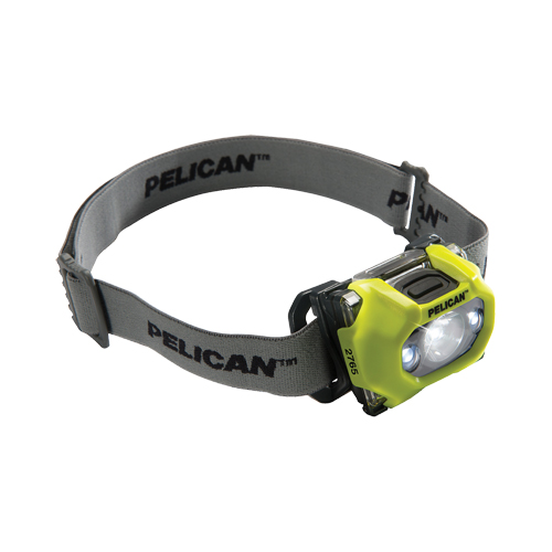 Pelican 027650-0103-245 Lampe frontale 2765, DEL, 155 lumens, 6,25 hres de fonctionnement, piles AAA