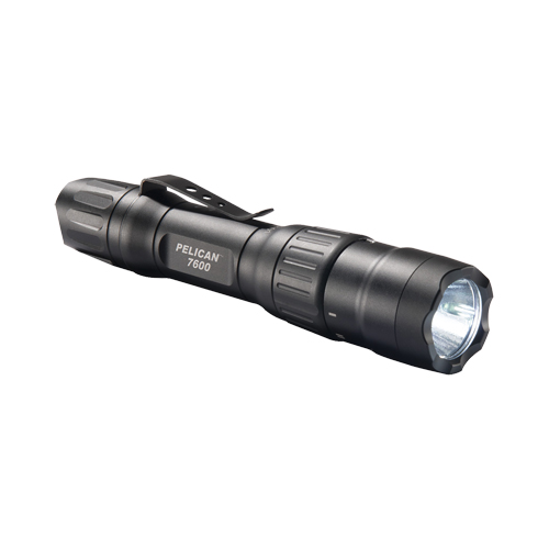 Pelican 076000-0002-110 7600 Tactical Flashlight, LED, 944 Lumens, CR123 Batteries