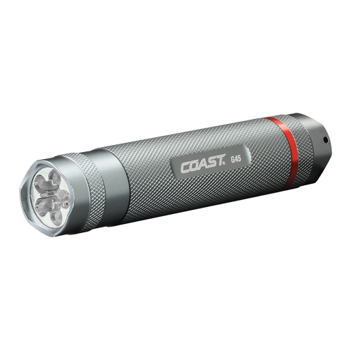 Coast 19301 G45 Flashlight, LED, 385 Lumens, AAA Batteries