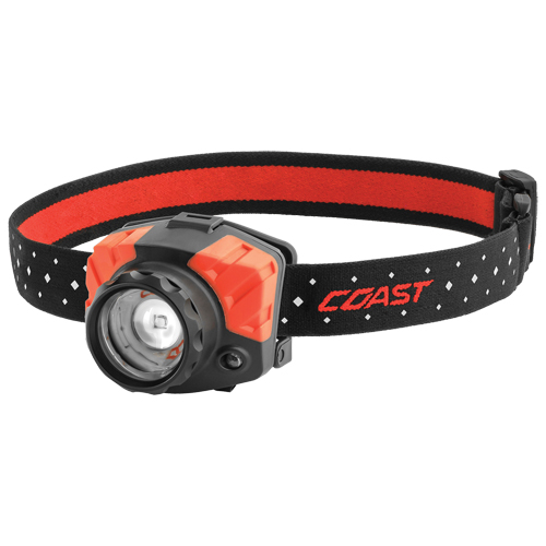 Coast 21190 FL85 Headlamp, LED, 615 Lumens, 2.25 Hrs. Run Time, AAA Batteries