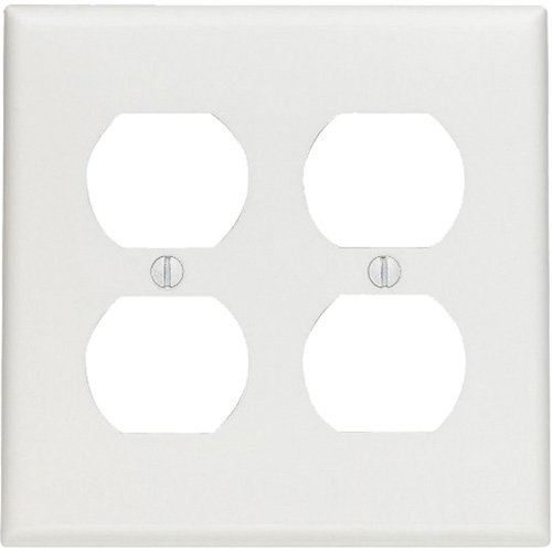Leviton 80716-W Plaque murale pour prises de dimension standard