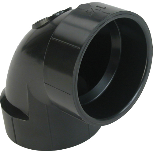 Bow Plumbing 600643 90° Sanitary Elbow Fitting, Hub x Hub, Plastic, 3"
