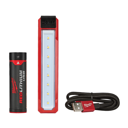 Milwaukee 2112-21 Projecteur de poche USB Rover, DEL, 445 lumens, 2 hres de fonctionnement, Bloc-pile Rechargeable, Plastique