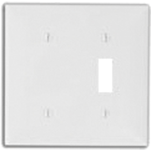 Leviton 80706-W Combinaison plaque murale vide et basculeur