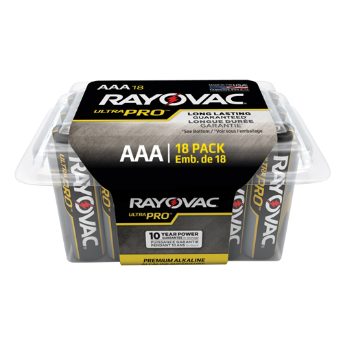 Rayovac ALAAA-18PP Piles industrielles Ultra PRO, AAA, 1,5 V