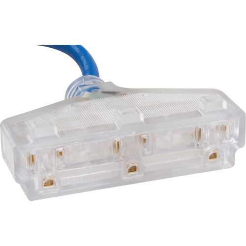 Outils Aurora XH235 Cordon rallonge en caoutchouc TPE avec indicateur lumineux, Toutes saisons, SJEOW, AWG 14/3, 15 A, 3 prise(s), 25'