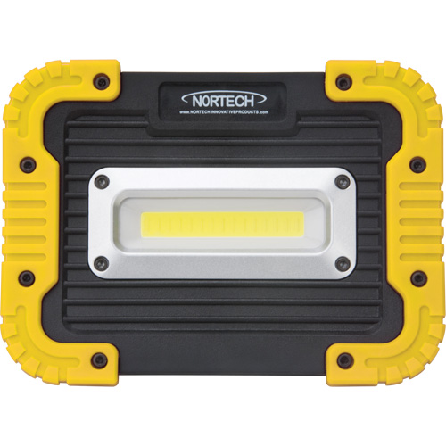Nortech 9800Y Lampe de travail portative, DEL, 10 W, 1000 lumens, Boîtier en Plastique