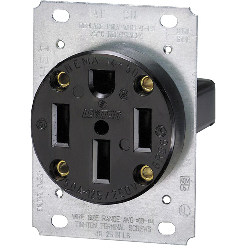 Leviton 279-S00 Prise ronde de calibre industriel