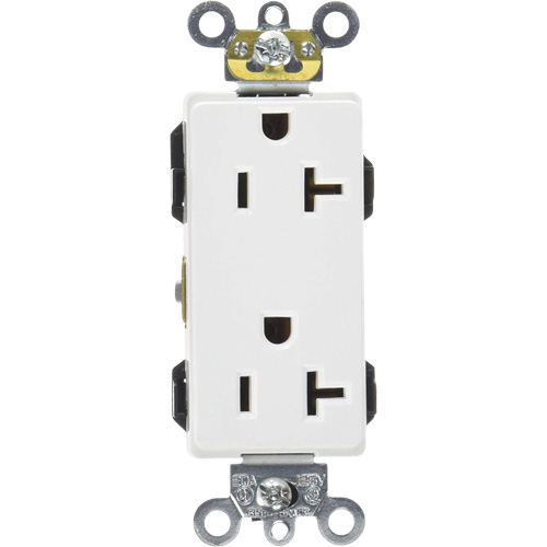Leviton 16362-W Prise de calibre industriel Decora