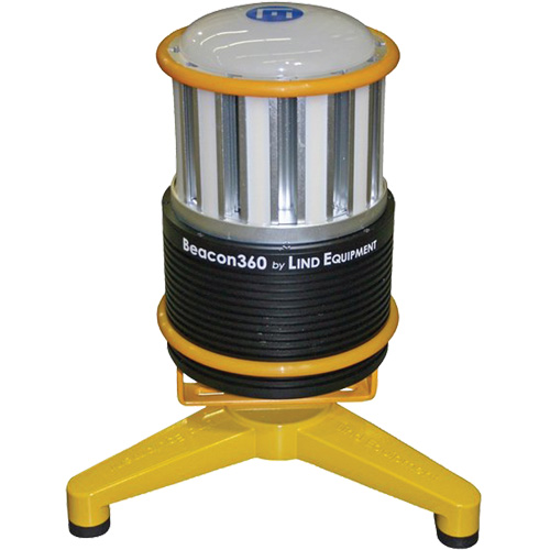 Lind Equipment LE360LEDC-FS Lampe de travail portative Beacon360 GO avec support au sol, DEL, 45 W, 6000 lumens, Boîtier en Aluminium