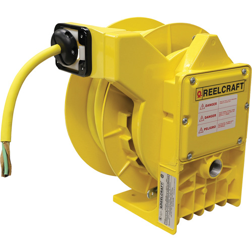 Reelcraft L NM450 163 X NM400 Heavy Duty Power Cord Reel, 50', SOW, 16 Gauge, 9 A