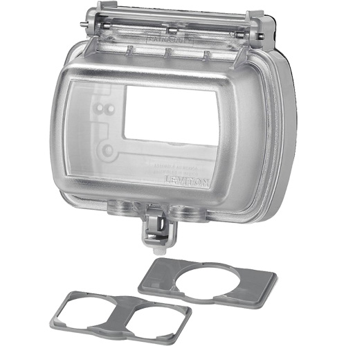 Leviton 5981-UCL Extra-Duty GFCI & Decora&reg; Wallplate Cover