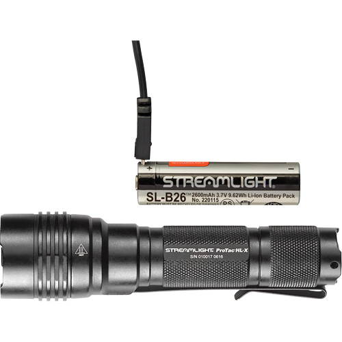 Streamlight 88085 Lampe tactique ProTac HL-X USB, DEL, 1000 lumens, Piles Rechargeable/CR123A