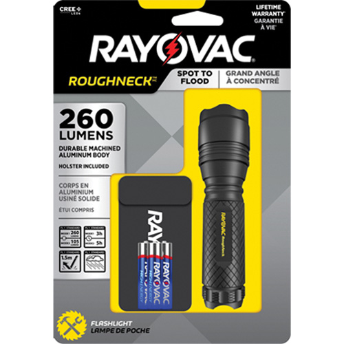 Rayovac RN3AAA-BA Lampe de poche tactique &agrave; faisceaux concentr&eacute; et large, DEL, 320 lumens, Piles AAA