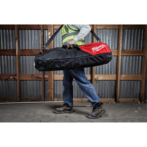 Milwaukee 42-55-2137 Sac de transport pour tour d'&eacute;clairage M18 Rocket, Nylon balistique, 1 pochettes, Noir/Rouge