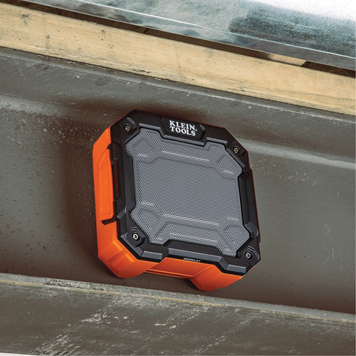 Klein Tools AEPJS3 Bluetooth&reg; Jobsite Speaker with Magnet & Hook (Tool Only), Lithium-Ion