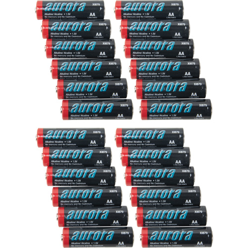 Aurora Tools XI879 Alkaline Batteries, AA, 1.5 V