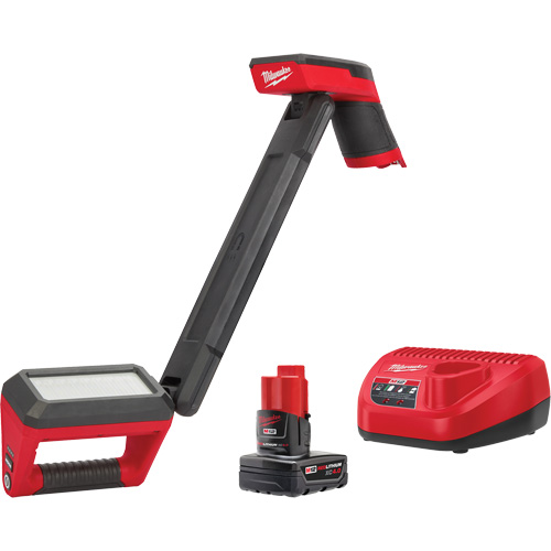 Milwaukee 2126-21XC Ensemble d'&eacute;clairage pour soubassement de carrosserie M12, Magn&eacute;tique, Rechargeable, 1200 lumens