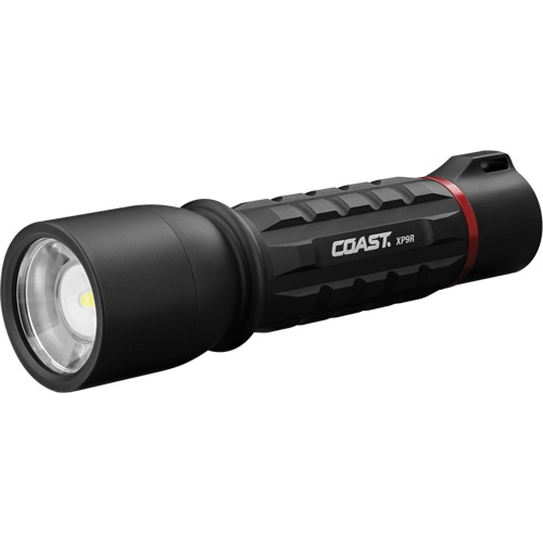 Coast 30612 XP9R Dual-Power Flashlight, LED, 1000 Lumens, Rechargeable/CR123 Batteries