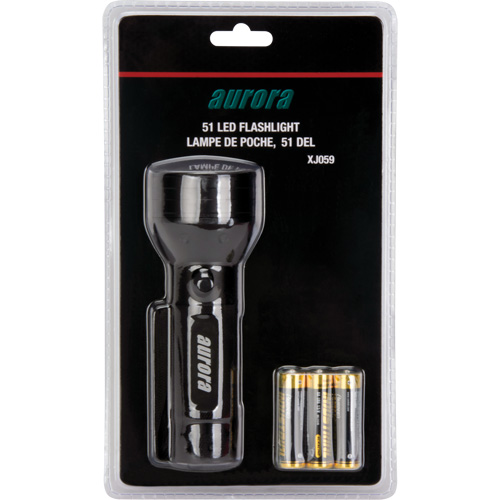 Aurora Tools XJ059 AFL300 Flashlight, LED, 180 Lumens, AA Batteries