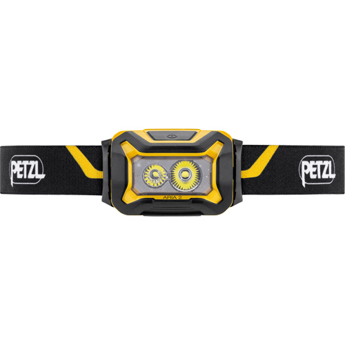 Petzl E070AB00 Lampe frontale Aria 2, DEL, 450 lumens, 2 hres de fonctionnement, piles AAA/Rechargeable