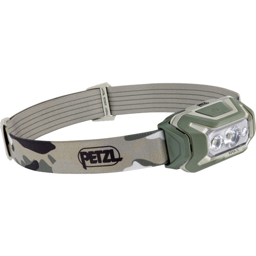 Petzl E070BB01 Aria 2 RGB Headlamp, LED, 450 Lumens, 2 Hrs. Run Time, AAA/Rechargeable Batteries
