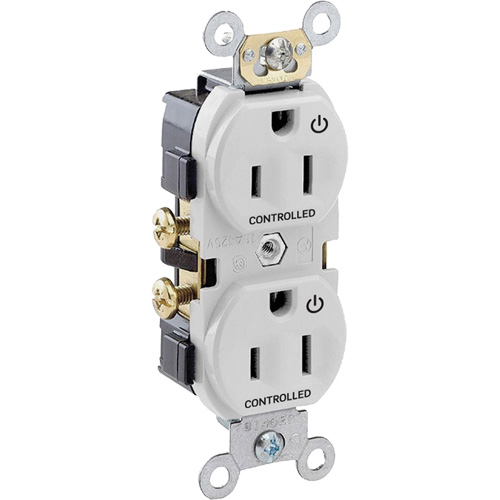 Leviton CR15-W Duplex Receptacle Outlet