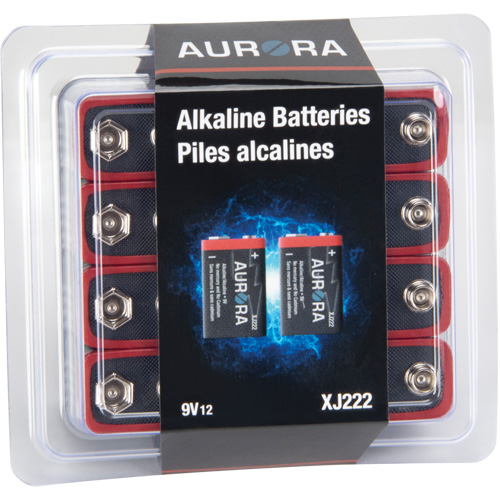 Outils Aurora XJ222 Piles alcalines industrielles, 9 V